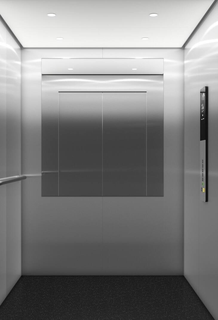 img_Brusted Steel - KONE MonoSpace 300 DX - 11038_A_front